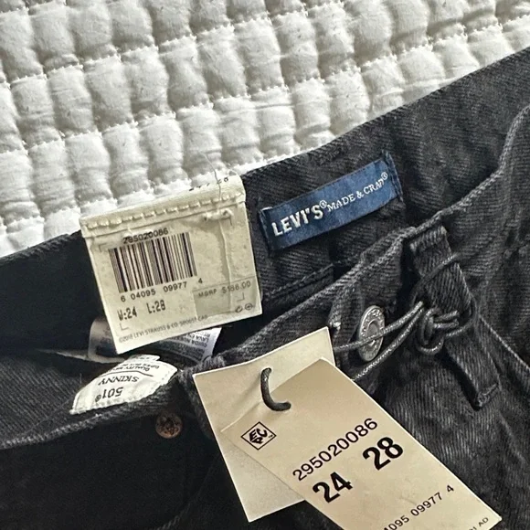 Levi's Made & Crafted 501 Skinny Embroidered Jeans - Picture 2 of 5